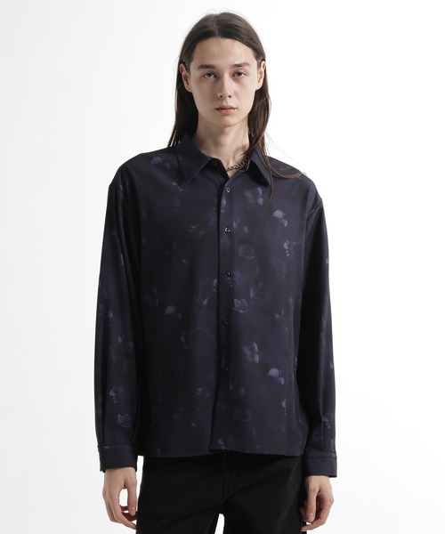 HARE（ハレ）の「アートフラワーガラシャツ(HARE)（シャツ/ブラウス・メンズ・ホワイト/ブラック/パープル・FREE）」の3枚目の写真