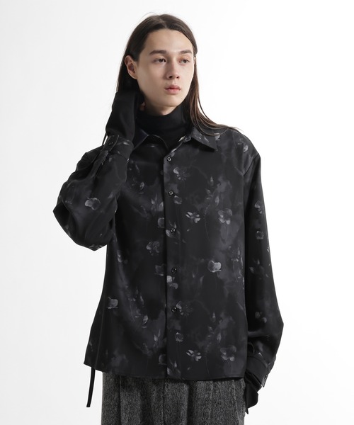 HARE（ハレ）の「アートフラワーガラシャツ(HARE)（シャツ/ブラウス・メンズ・ホワイト/ブラック/パープル・FREE）」の2枚目の写真