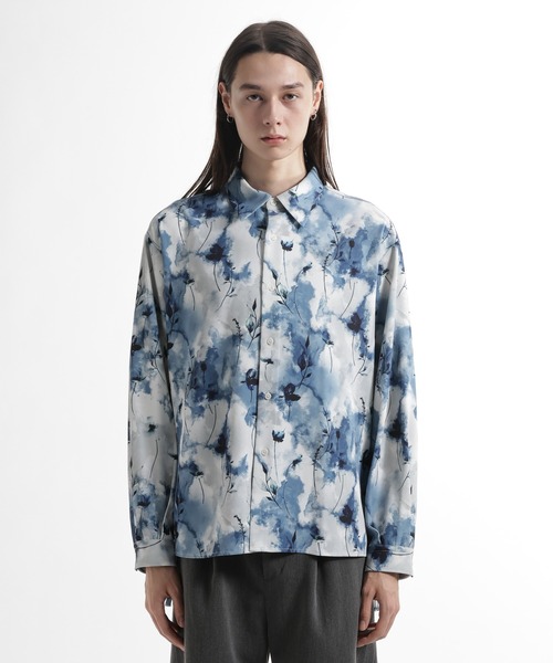 HARE（ハレ）の「アートフラワーガラシャツ(HARE)（シャツ/ブラウス・メンズ・ホワイト/ブラック/パープル・FREE）」の10枚目の写真