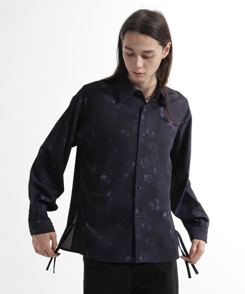 HARE（ハレ）の「アートフラワーガラシャツ(HARE)（シャツ/ブラウス・メンズ・ホワイト/ブラック/パープル・FREE）」の9枚目の写真