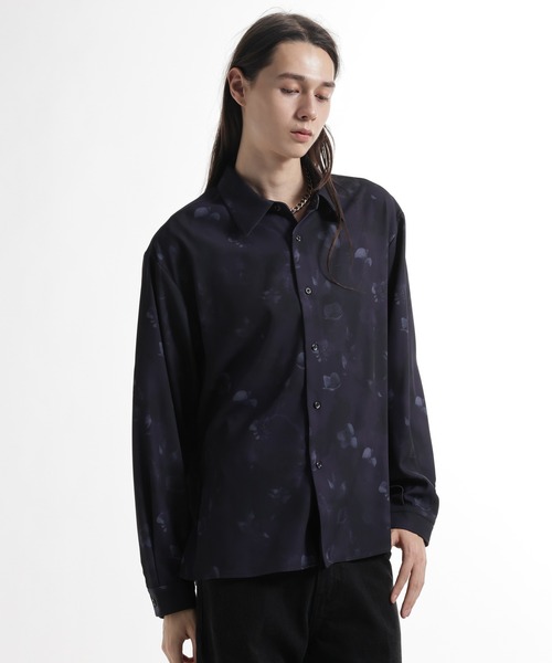 HARE（ハレ）の「アートフラワーガラシャツ(HARE)（シャツ/ブラウス・メンズ・ホワイト/ブラック/パープル・FREE）」の8枚目の写真