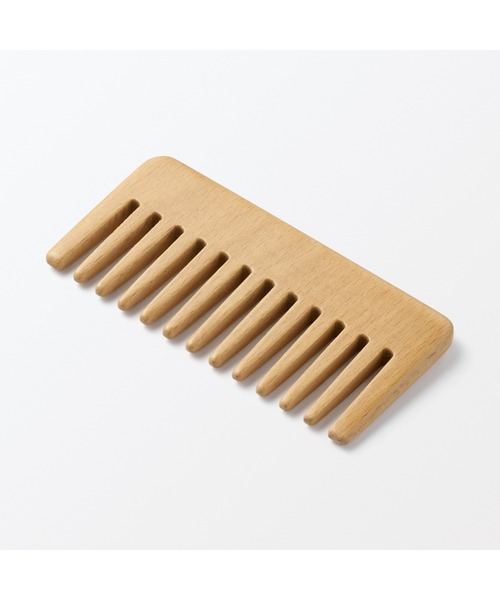 無印良品(ムジルシリョウヒン)の「ブナ材ヘアコーム 全長約10.7cm(ヘアブラシ・レディース・その他・FREE)」の2枚目の写真