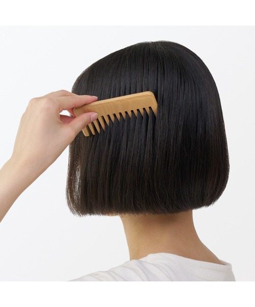 無印良品(ムジルシリョウヒン)の「ブナ材ヘアコーム 全長約10.7cm(ヘアブラシ・レディース・その他・FREE)」の6枚目の写真