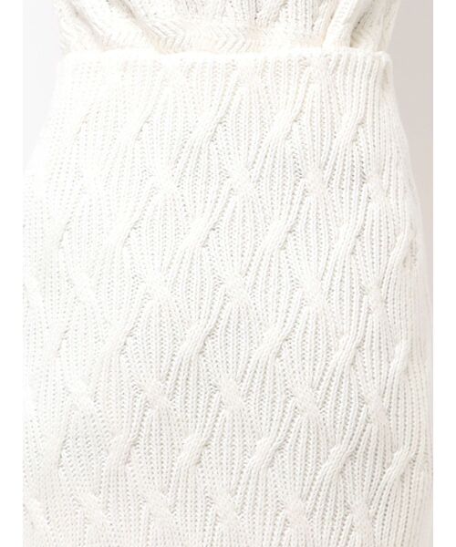 POLO BCS（ポロ ビーシーエス）の「【POLO BCSコラボ】コットンケーブルニットカーディガンスカートセットアップ（ワンピース・レディース・ホワイト/ライトブルー/ブラウン・MEDIUM/SMALL）」の16枚目の写真