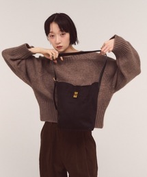 フェイクスエードスクエアバッグ