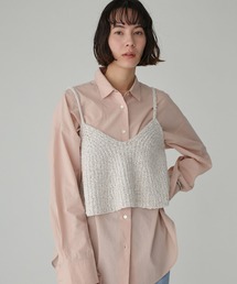 BABYLONE | ツイードライクニットキャミ(キャミソール)