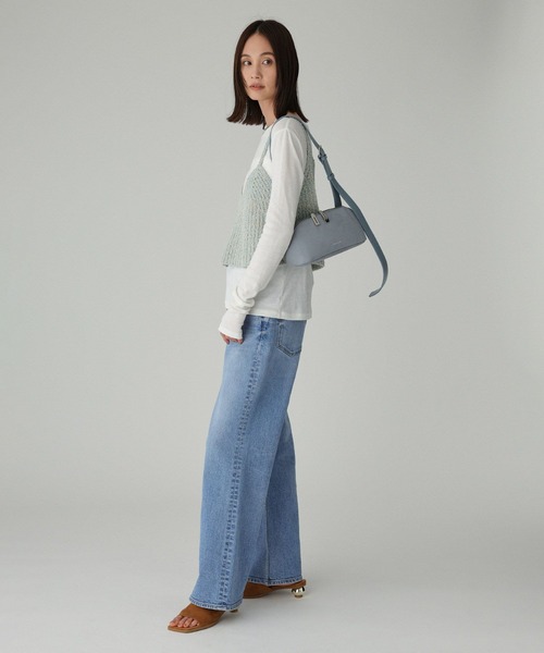 BABYLONE（バビロン）の「ツイードライクニットキャミ（キャミソール・レディース・ベージュ/ブルー・フリー）」の5枚目の写真