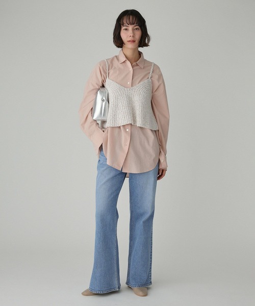 BABYLONE（バビロン）の「ツイードライクニットキャミ（キャミソール・レディース・ベージュ/ブルー・フリー）」の22枚目の写真