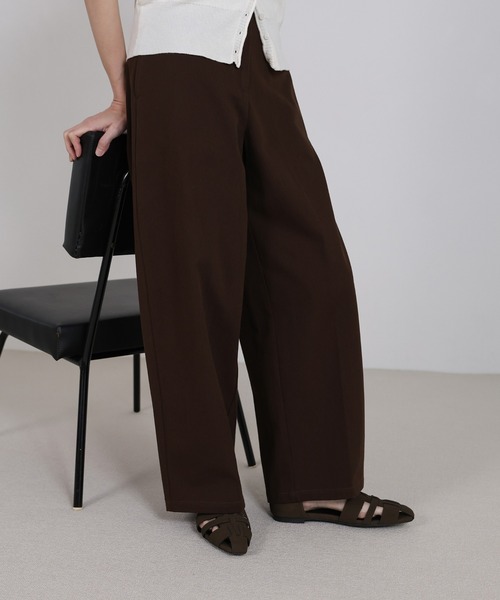 select MOCA（セレクトモカ）の「ハイウエストコットンカーブシルエットパンツ（その他パンツ・レディース・グレー/ホワイト/ブラウン・MEDIUM/LARGE）」の8枚目の写真