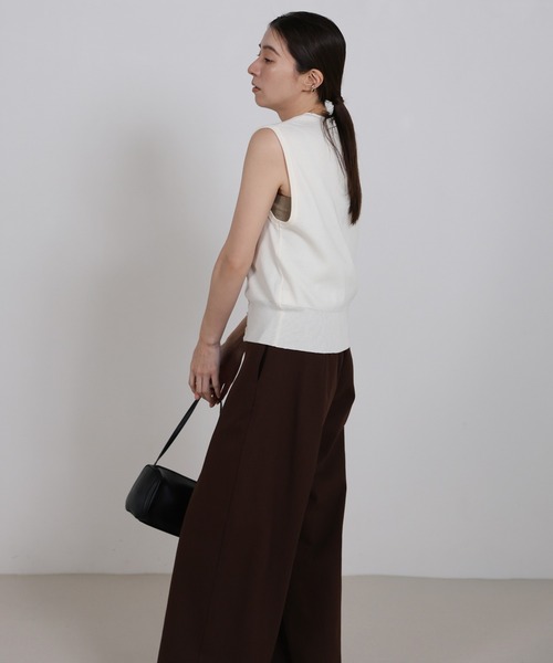 select MOCA（セレクトモカ）の「ハイウエストコットンカーブシルエットパンツ（その他パンツ・レディース・グレー/ホワイト/ブラウン・MEDIUM/LARGE）」の11枚目の写真
