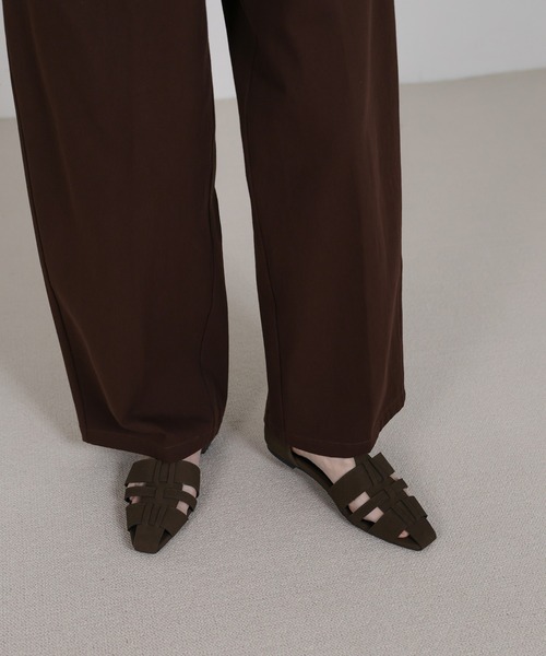 select MOCA（セレクトモカ）の「ハイウエストコットンカーブシルエットパンツ（その他パンツ・レディース・グレー/ホワイト/ブラウン・MEDIUM/LARGE）」の12枚目の写真