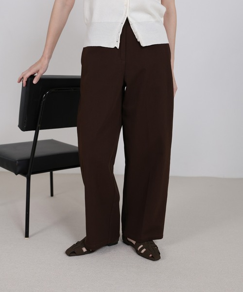 select MOCA（セレクトモカ）の「ハイウエストコットンカーブシルエットパンツ（その他パンツ・レディース・グレー/ホワイト/ブラウン・MEDIUM/LARGE）」の5枚目の写真