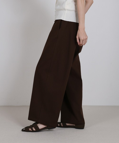 select MOCA（セレクトモカ）の「ハイウエストコットンカーブシルエットパンツ（その他パンツ・レディース・グレー/ホワイト/ブラウン・MEDIUM/LARGE）」の6枚目の写真