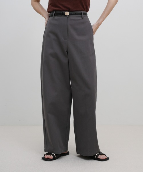 select MOCA（セレクトモカ）の「ハイウエストコットンカーブシルエットパンツ（その他パンツ・レディース・グレー/ホワイト/ブラウン・MEDIUM/LARGE）」の14枚目の写真