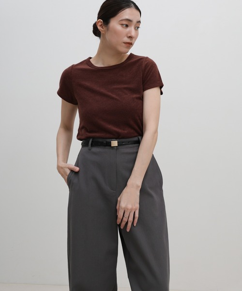 select MOCA（セレクトモカ）の「ハイウエストコットンカーブシルエットパンツ（その他パンツ・レディース・グレー/ホワイト/ブラウン・MEDIUM/LARGE）」の15枚目の写真