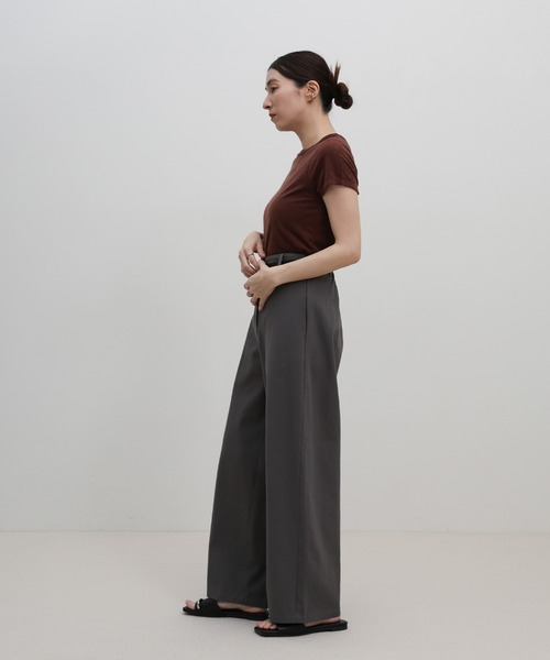 select MOCA（セレクトモカ）の「ハイウエストコットンカーブシルエットパンツ（その他パンツ・レディース・グレー/ホワイト/ブラウン・MEDIUM/LARGE）」の16枚目の写真