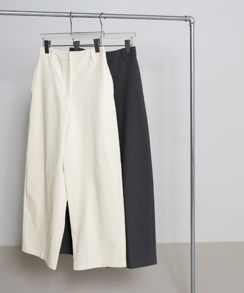 select MOCA(セレクトモカ)の「ハイウエストコットンカーブシルエットパンツ(その他パンツ・レディース・グレー/ホワイト/ブラウン・MEDIUM/LARGE)」の9枚目の写真