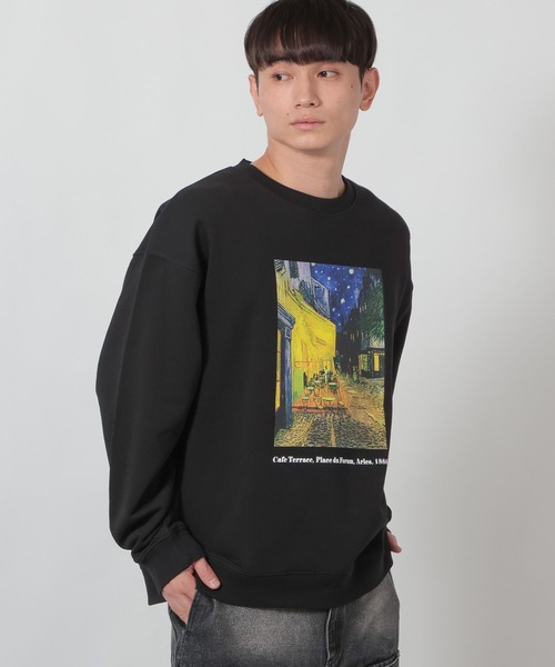 LAKOLE（ラコレ）の「【ラコレ アート】絵画裏毛プルオーバー / 635322（スウェット・メンズ・ホワイト/ホワイト系その他2/ブラック/ブラック系その他2・MEDIUM/LARGE）」の10枚目の写真