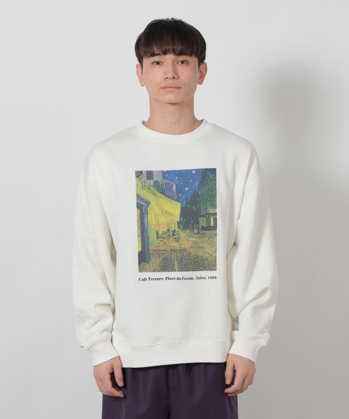 LAKOLE（ラコレ）の「【ラコレ アート】絵画裏毛プルオーバー / 635322（スウェット・メンズ・ホワイト/ホワイト系その他2/ブラック/ブラック系その他2・MEDIUM/LARGE）」の13枚目の写真