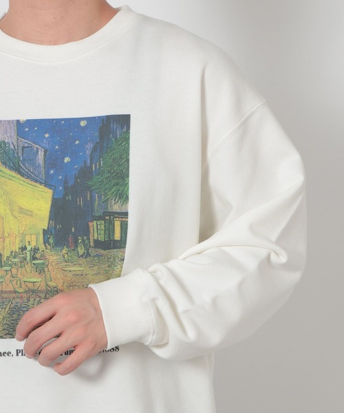 LAKOLE（ラコレ）の「【ラコレ アート】絵画裏毛プルオーバー / 635322（スウェット・メンズ・ホワイト/ホワイト系その他2/ブラック/ブラック系その他2・MEDIUM/LARGE）」の17枚目の写真