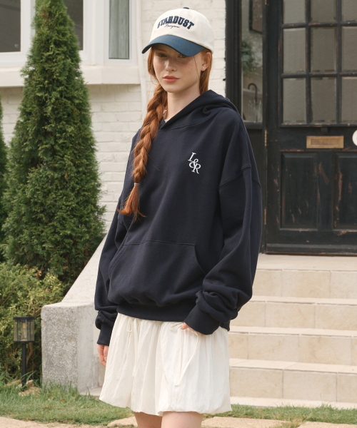 LOSSYROW（ロッシロー）の「L&R signature hood Navy（パーカー・レディース・ネイビー・FREE）」の2枚目の写真