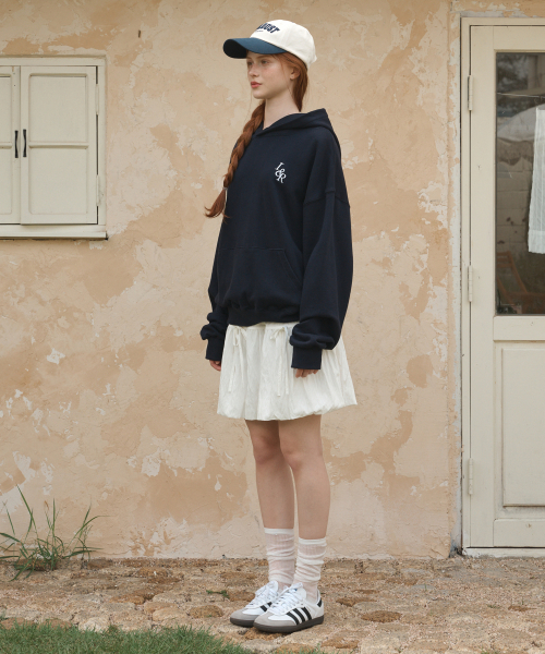 LOSSYROW（ロッシロー）の「L&R signature hood Navy（パーカー・レディース・ネイビー・FREE）」の4枚目の写真