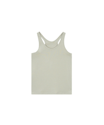 SALAD BAGUNI（サラダバグニ）の「Deep back basic tank - olive（Tシャツ/カットソー）」