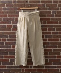 SHIPS: AUTHENTIC ナイロン カルゼ ワイド パンツ