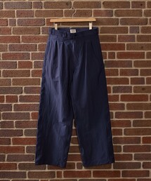 SHIPS: AUTHENTIC ナイロン カルゼ ワイド パンツ