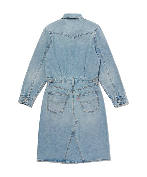 Levi's（リーバイス）の「Levi's/リーバイス Aラインデニムウエスタンドレス（シャツワンピース・レディース・ライトインディゴブルー・XS/S/M）」の8枚目の写真