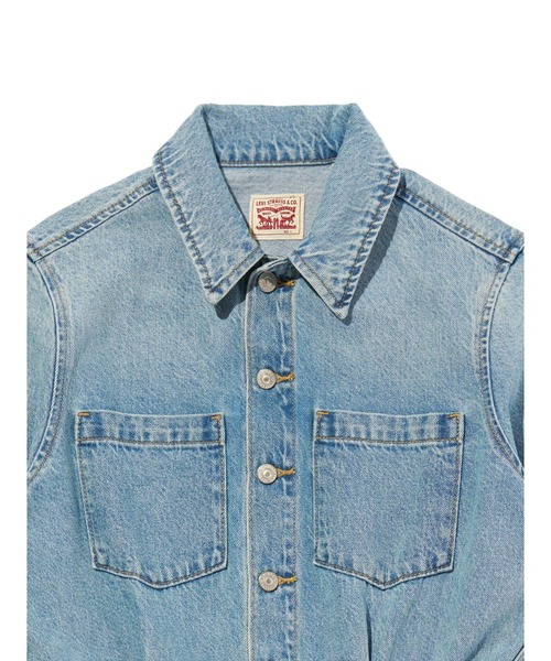 Levi's（リーバイス）の「Levi's/リーバイス Aラインデニムウエスタンドレス（シャツワンピース・レディース・ライトインディゴブルー・XS/S/M）」の9枚目の写真