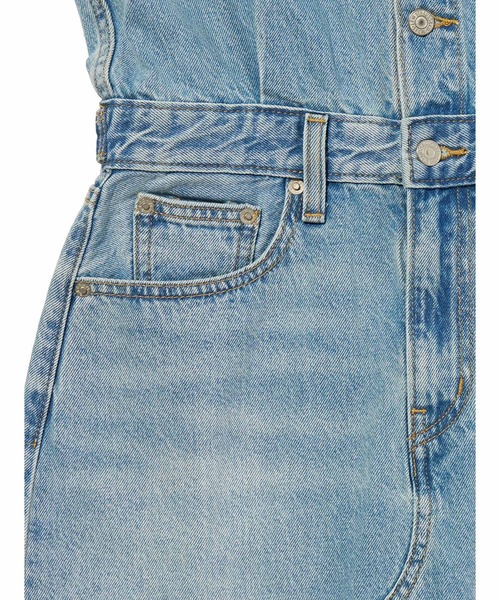 Levi's（リーバイス）の「Levi's/リーバイス Aラインデニムウエスタンドレス（シャツワンピース・レディース・ライトインディゴブルー・XS/S/M）」の12枚目の写真