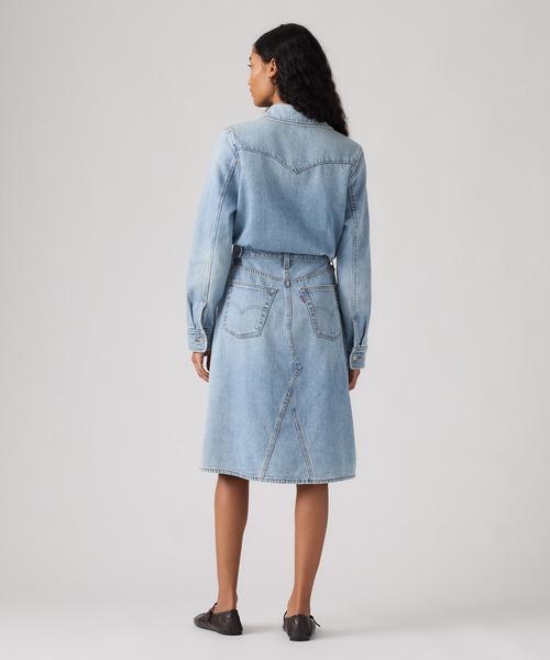 Levi's（リーバイス）の「Levi's/リーバイス Aラインデニムウエスタンドレス（シャツワンピース・レディース・ライトインディゴブルー・XS/S/M）」の15枚目の写真