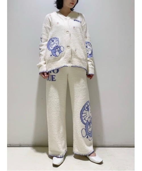 ジェラピケ　【ドラえもん】【レディース】ベビモコジャガードカーディガン ドラえもん】【レディース】ベビモコジャガードカーディガン（ルーム