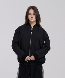 LEVHEARTED（レブハティッド）の「レゾナンスフライトジャケット - ブラック（MA-1）」