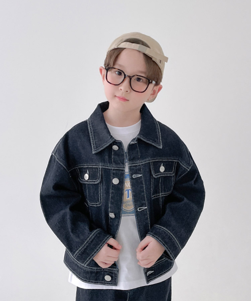 BERRYCLOSET（ベリークローゼット）の「ディトロイトデニムジャケット（ブルゾン・レディース・ダークブルー・7号）」の2枚目の写真