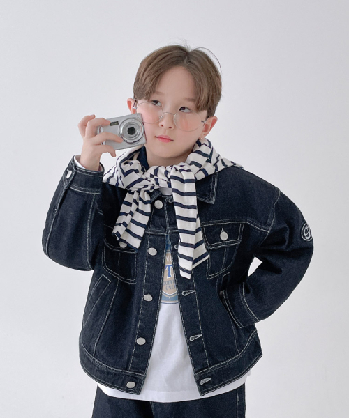 BERRYCLOSET（ベリークローゼット）の「ディトロイトデニムジャケット（ブルゾン・レディース・ダークブルー・7号）」の4枚目の写真