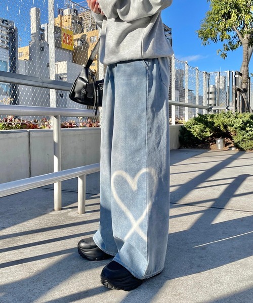 repipi armario（レピピ アルマリオ）の「【一部カラーTALLサイズ有】ホックデニムワイドパンツ（その他パンツ・キッズ・ライトピンク/ブラック系その他/ブルー/ブルー系その他/ベージュ・LARGE/MEDIUM/SMALL）」の6枚目の写真