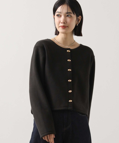 Gready Brilliant（グレディブリリアン）の「２ｗａｙシャギー楕円金釦カットソー（Tシャツ/カットソー・レディース・ブラック/アイボリー・38）」の19枚目の写真