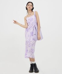 VVV（ブイブイブイ）の「ストラップキャミロングスリップワンピース_パープル（ワンピース）」