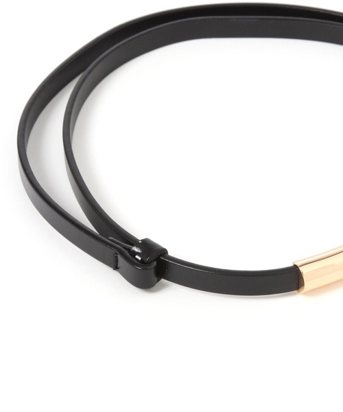 A part by（アパートバイ）の「ナローベルト（ベルト・レディース・ブラウン・FREE）」の3枚目の写真