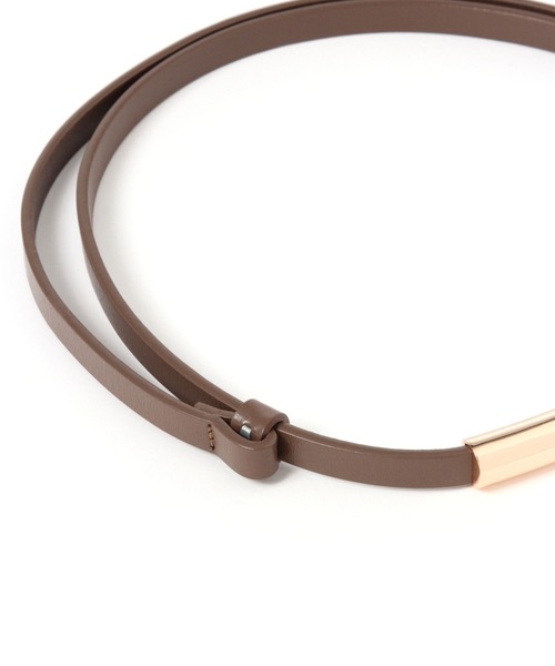 A part by（アパートバイ）の「ナローベルト（ベルト・レディース・ブラウン・FREE）」の5枚目の写真