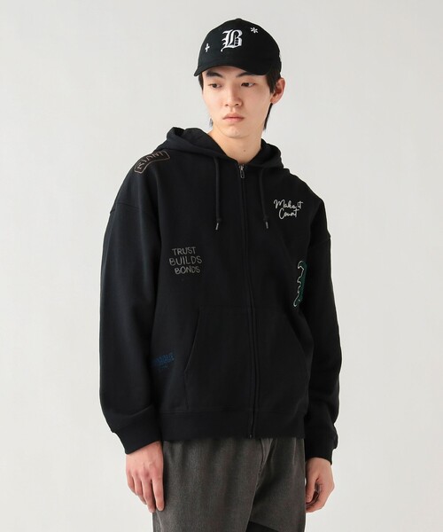 BEAMS HEART(ビームスハート)の「【5/21値下げ】レタード ジップ パーカー(スウェット・メンズ・ブラック/ライトグレー・SMALL/LARGE/MEDIUM)」の17枚目の写真