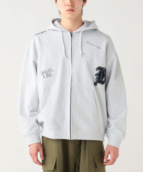 BEAMS HEART(ビームスハート)の「【5/21値下げ】レタード ジップ パーカー(スウェット・メンズ・ブラック/ライトグレー・SMALL/LARGE/MEDIUM)」の16枚目の写真