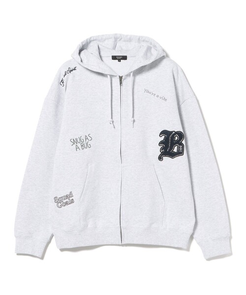 BEAMS HEART(ビームスハート)の「【5/21値下げ】レタード ジップ パーカー(スウェット・メンズ・ブラック/ライトグレー・SMALL/LARGE/MEDIUM)」の11枚目の写真