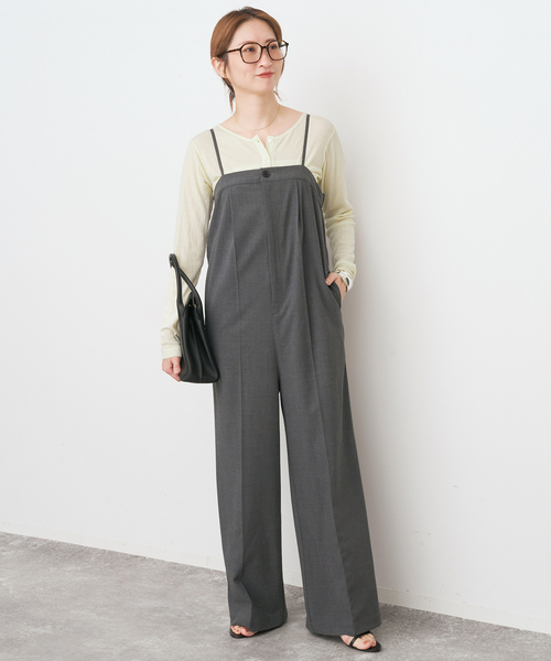 Spick & Span（スピックアンドスパン）の「サロペット（サロペット/オーバーオール・レディース・チャコールグレー・38/36）」の2枚目の写真