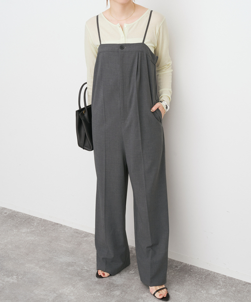 Spick & Span（スピックアンドスパン）の「サロペット（サロペット/オーバーオール・レディース・チャコールグレー・38/36）」の3枚目の写真