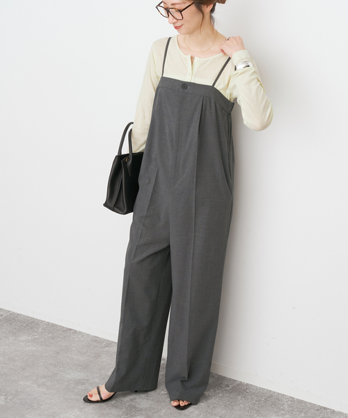 Spick & Span（スピックアンドスパン）の「サロペット（サロペット/オーバーオール・レディース・チャコールグレー・38/36）」の4枚目の写真