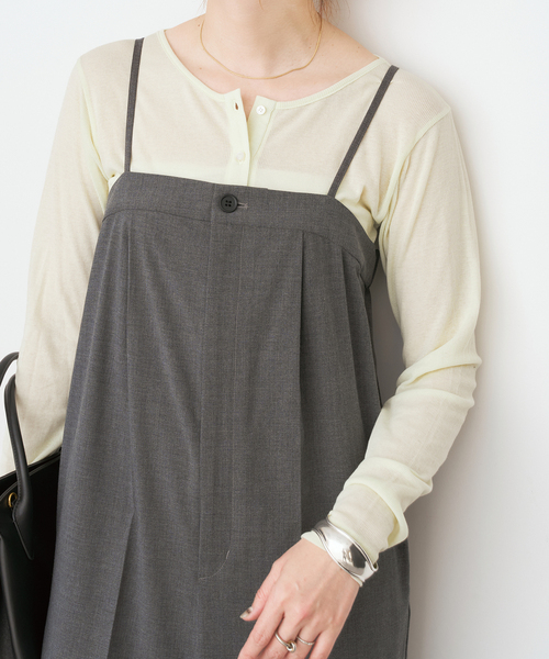 Spick & Span（スピックアンドスパン）の「サロペット（サロペット/オーバーオール・レディース・チャコールグレー・38/36）」の8枚目の写真