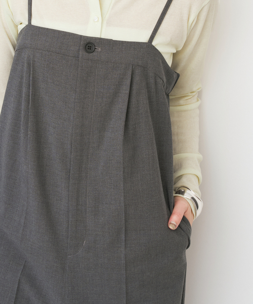 Spick & Span（スピックアンドスパン）の「サロペット（サロペット/オーバーオール・レディース・チャコールグレー・38/36）」の9枚目の写真